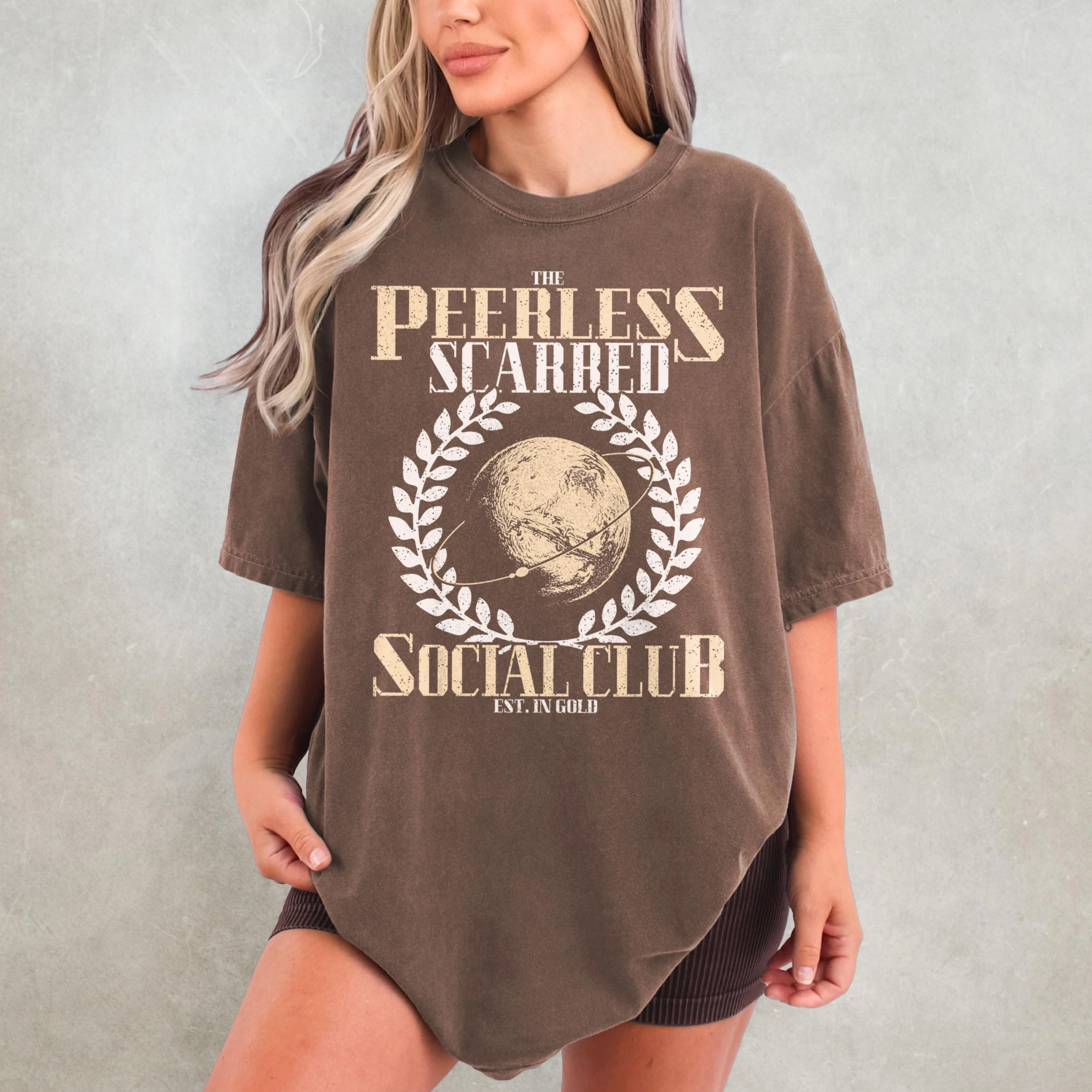 Peerless Scarred Social Club T-shirts, Red Rising T-shirts, Fan Merchandise, Reader Gifts, Women's Daily T-shirts
