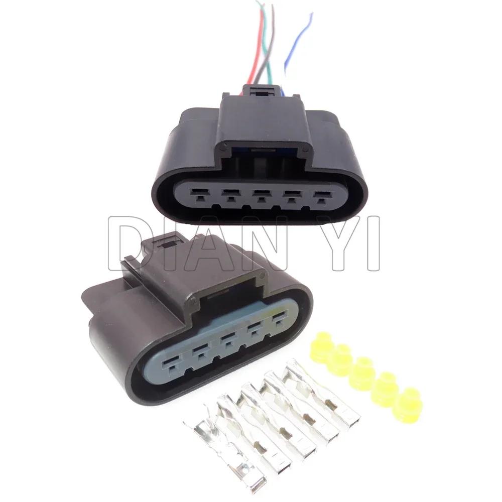 1 Set 5 Way Automotive Auto Wiring Terminal Socket 15326647 13521463 AC Assembly Auto Wiring Harness Connector With Terminal