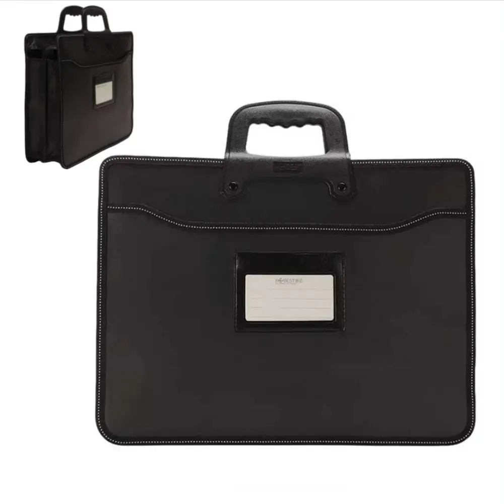 

Fashion Large Capacity Portable Business Bag A4 Size Oxford Cloth Office File Bag Hand Carry Multi-Layer Document Bag Men Women