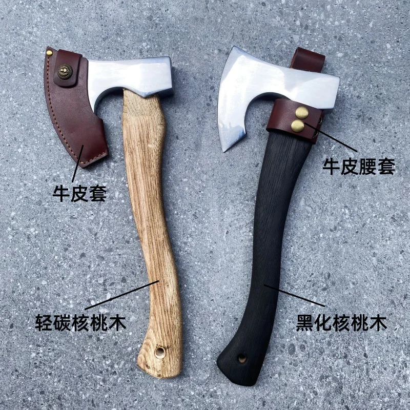 Manganese Steel T-actical Axe Convenient Outdoor Camping Chopping Firewood Felling Trees Household Forging Hand Tools