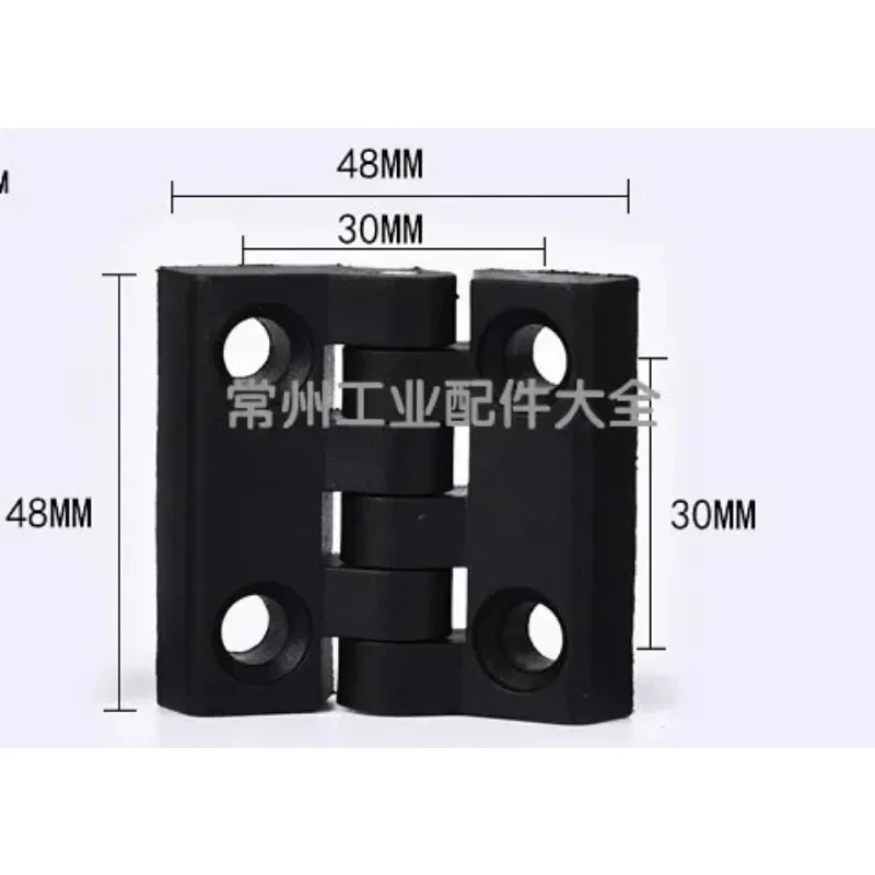 10PCS Small Hinge Black Mini Plastic Door Bearing Distribution Box Cabinet Door Industrial Box PP Adjustable Damping Hinge