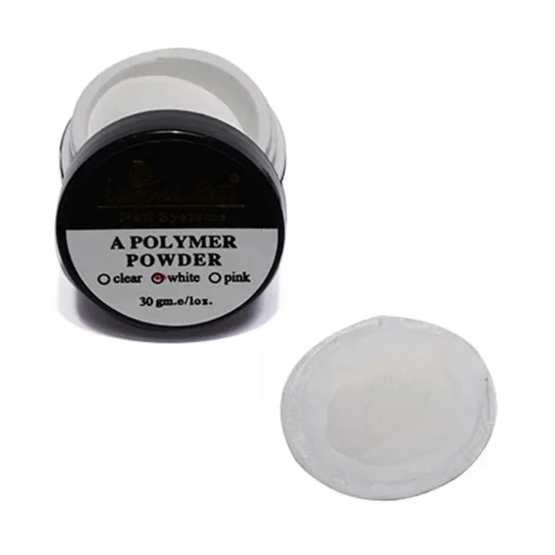 1 pc Pink White Clear Color Nail Carved Acrylic Powder Crystal Powder  Polymer Powder 3D Nail Art Design Decoration Tool