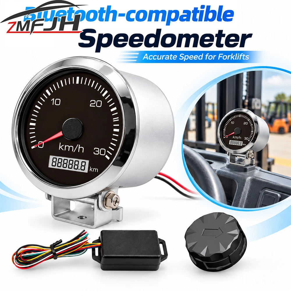 Digital Speedometer With Speed Sender Adapter Bluetooth-compatible Output Pulse Signal For 0-60km/h Forklift Mining Truck