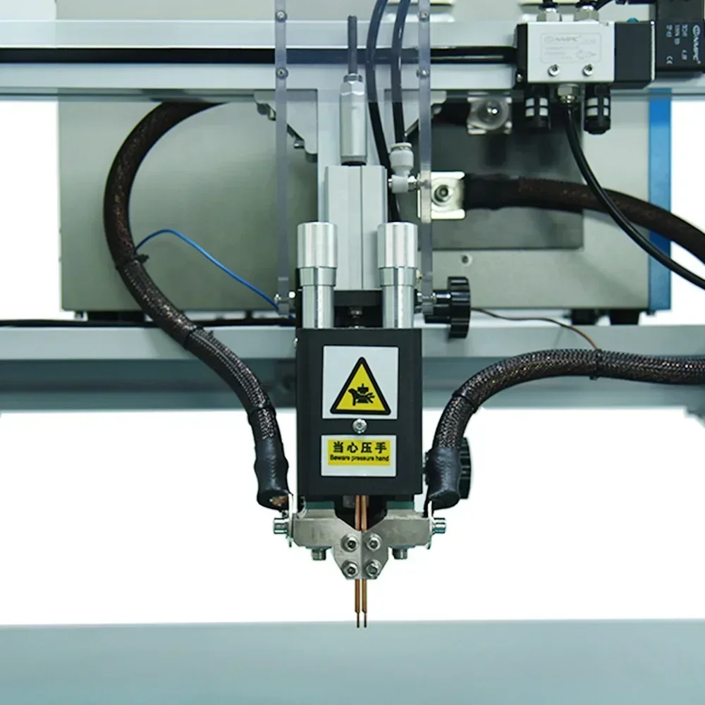 Pneumatic 18650 Battery Pack Spot Welder Welding Machine With Microcomputer Controller For Cylindrical Cell Tab Solderi