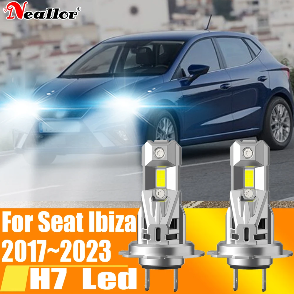 

2pcs High Power H7 Led Headlight Canbus No Error H18 Car Bulb 6000K White Light Moto Diode Lamp 12v 55w For Seat Ibiza 2017~2023