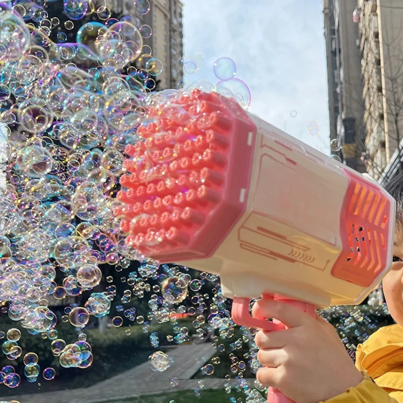 

New children's handheld bubble blowing machine, popular internet celebrity, Gatling gun toy, wedding