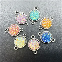 7 New Tortoise Charms Tibetan Silver Tone Retro Mixed Oval Resin Pendants 27.5x41.5mm