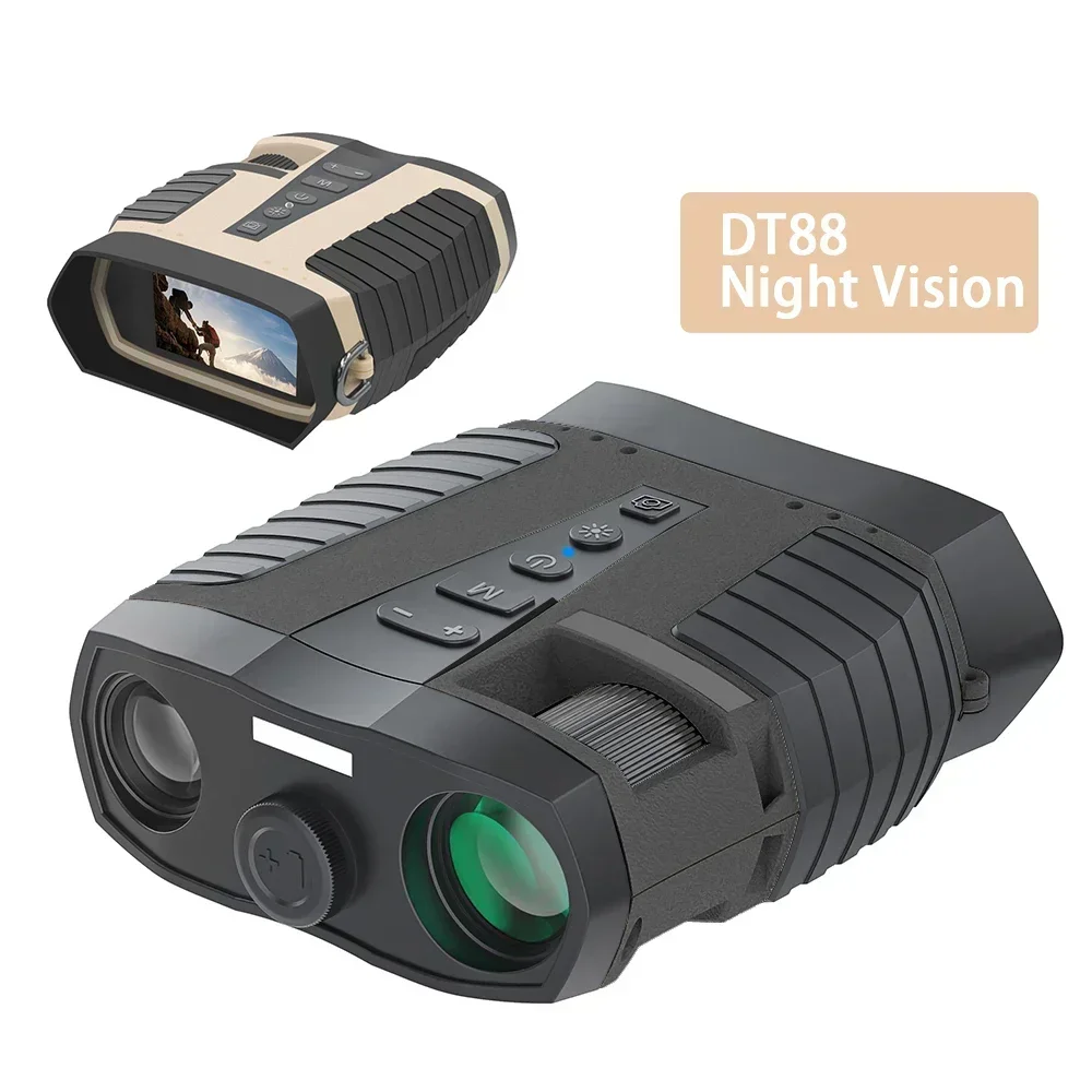 

DT88 Binoculars Night Vision Telescopes Infrared Night 8X Digital Zoom 200M Range Hunting 3'' Screen For Outdoor Camping Device