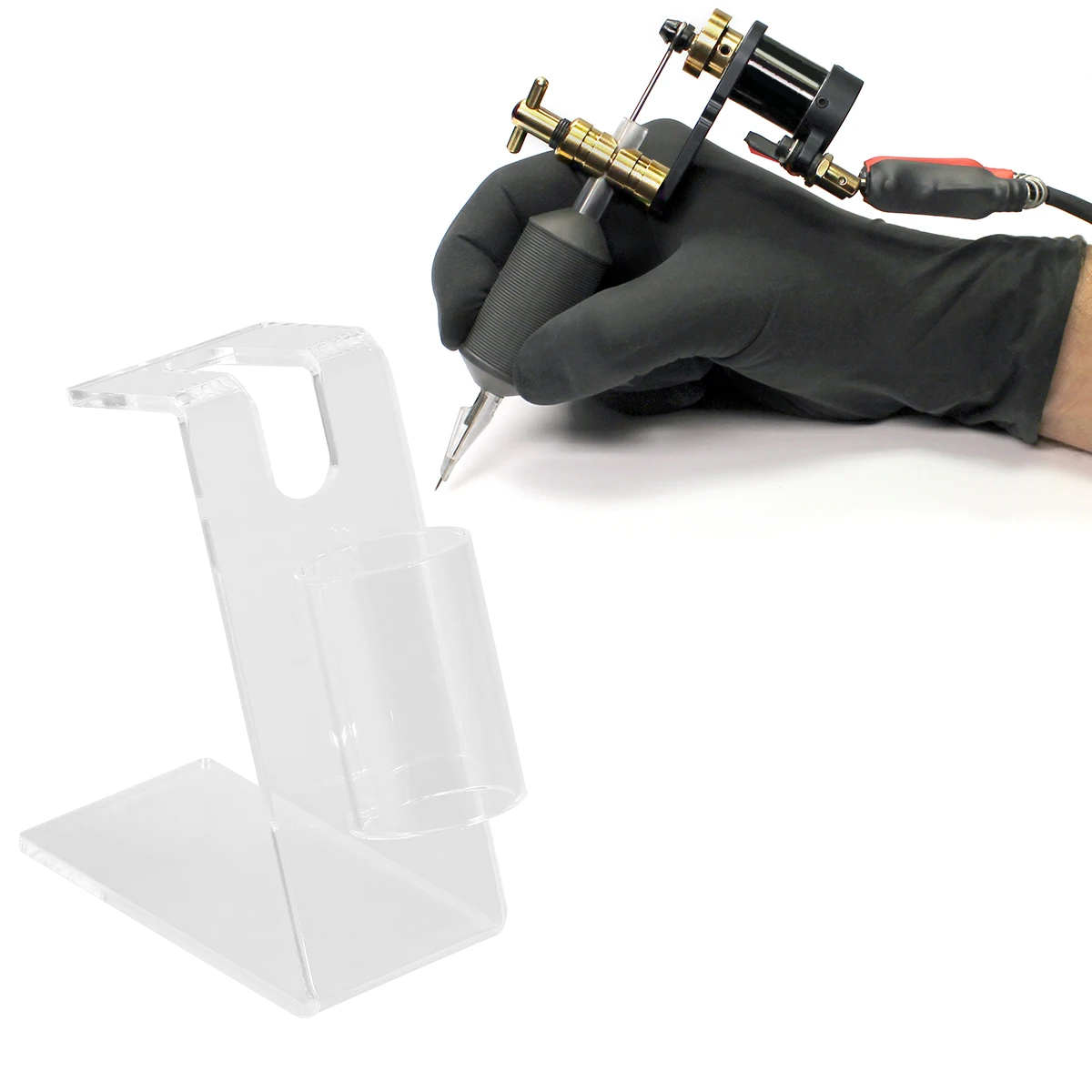 

Tattoo Machine Display Stand Acrylic Holder Frame Organizer Professional Home Use Durable Beautiful Design Decor