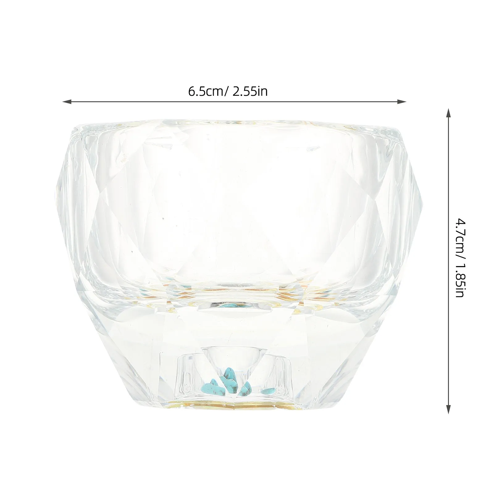 Glass Facial Mask Mixing Bowl Clear Transparent 1.7oz 2.56 Thickened Face Mask Bowl Esthetician Essential Oil Blending Salon