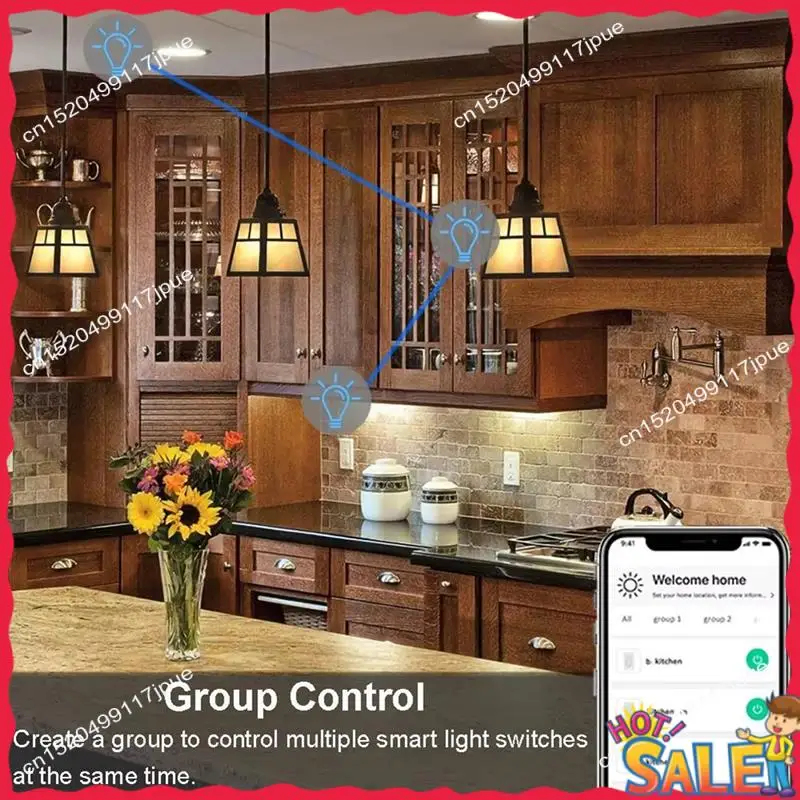 

Умный переключатель BOFO Wi-Fi, нейтральный провод европейского стандарта/без нейтрального провода, сенсорный выключатель света, работает с домашним 4-бандовым умным домом