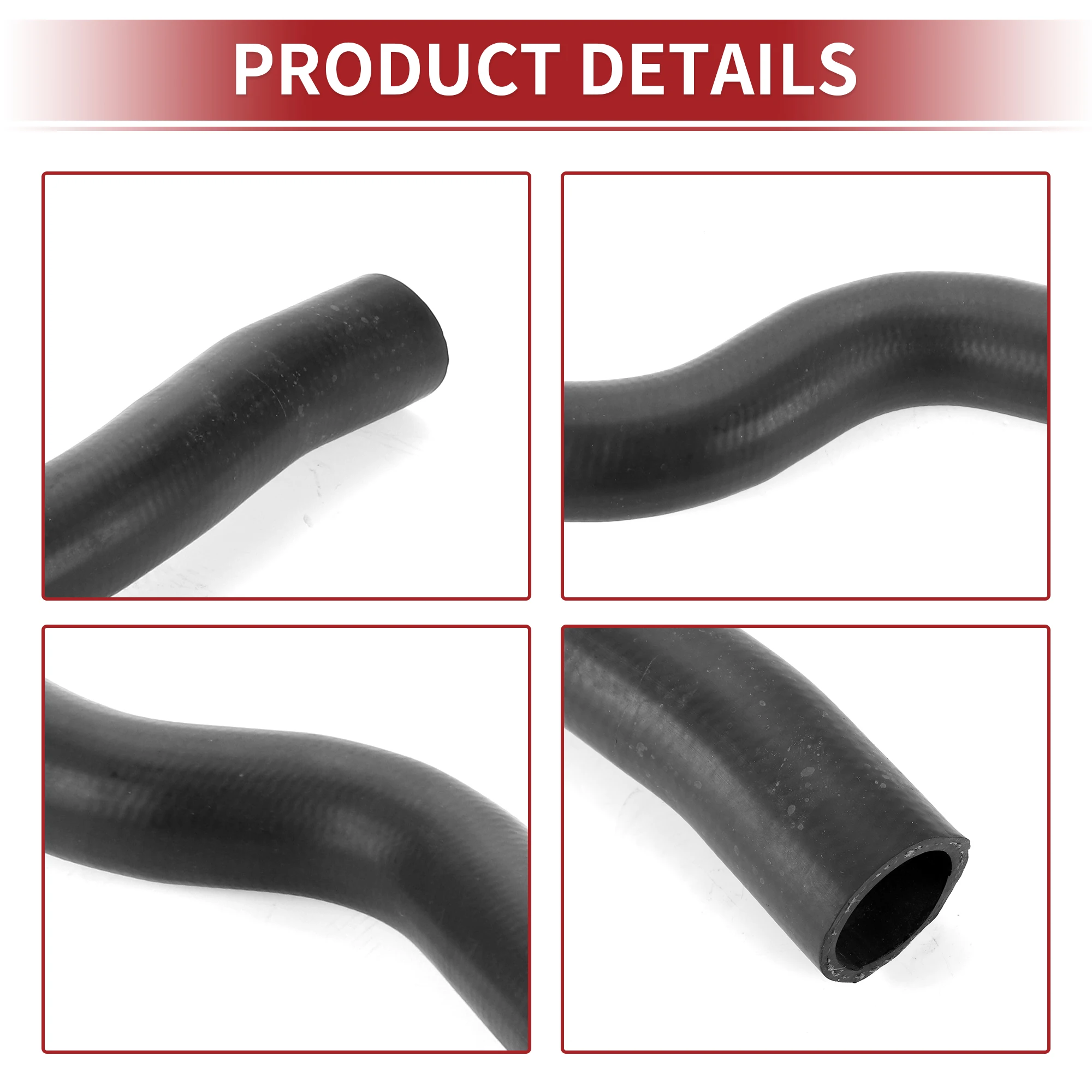 UXCELL Radiator Hose for Toyota Camry 2.4L 2007-2011 No.165710H160 Rubber Black 1 Pcs