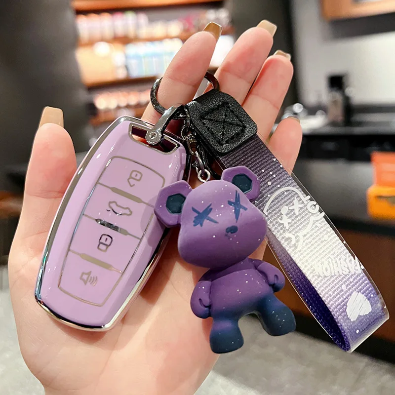 Car Key Case Cover Fob For Haval F7x H6 2023 Jolion F7 H6 Jolyon F7H Dargo Great Wall Hover H1 H4 H9 F5 F7 H2S GMW Car Key Bag