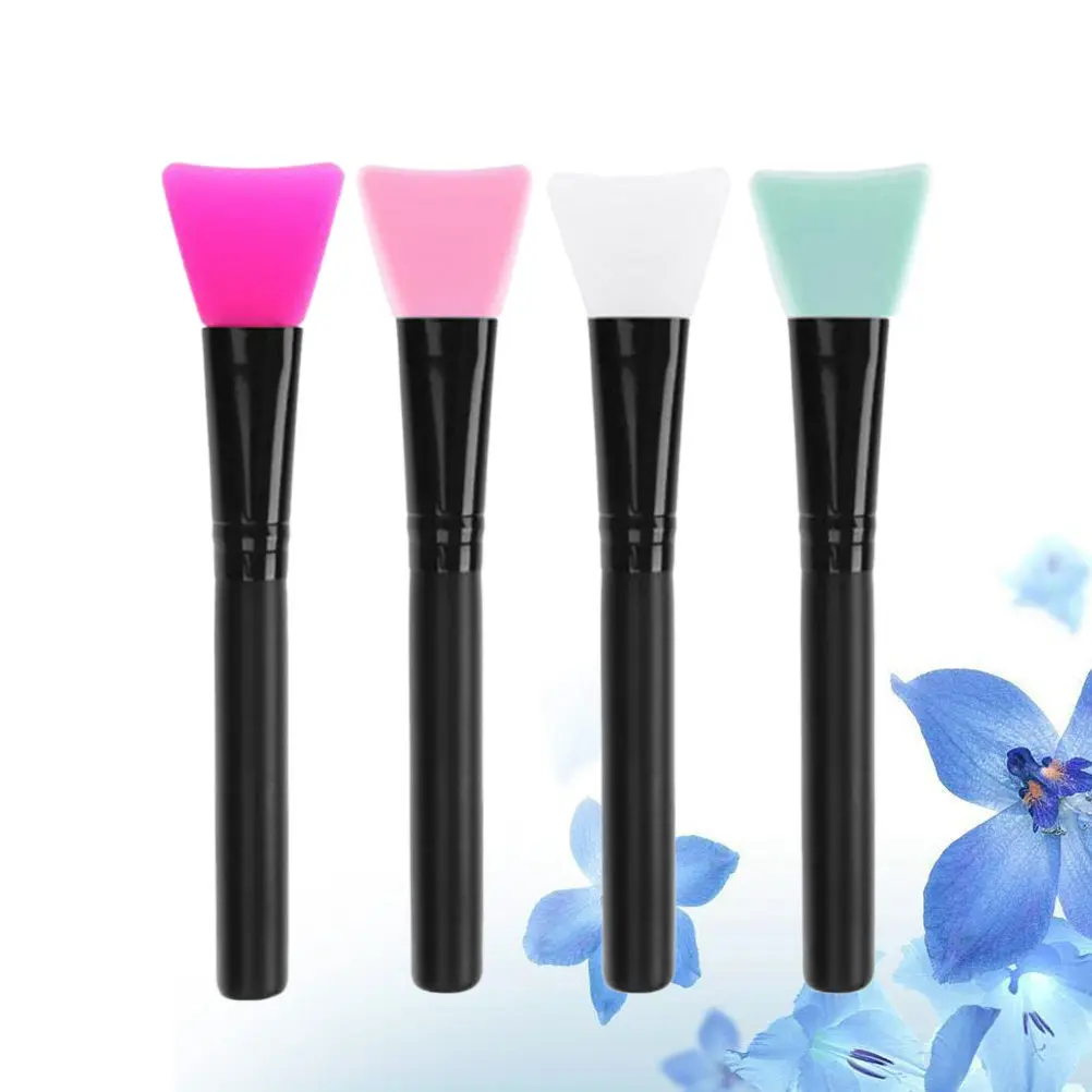 4Pcs Silicone Face Brush Mask Applicator Set Even Thin Skincare Layer Application for Sensitive Skin Facial Mask Mud Body Butter