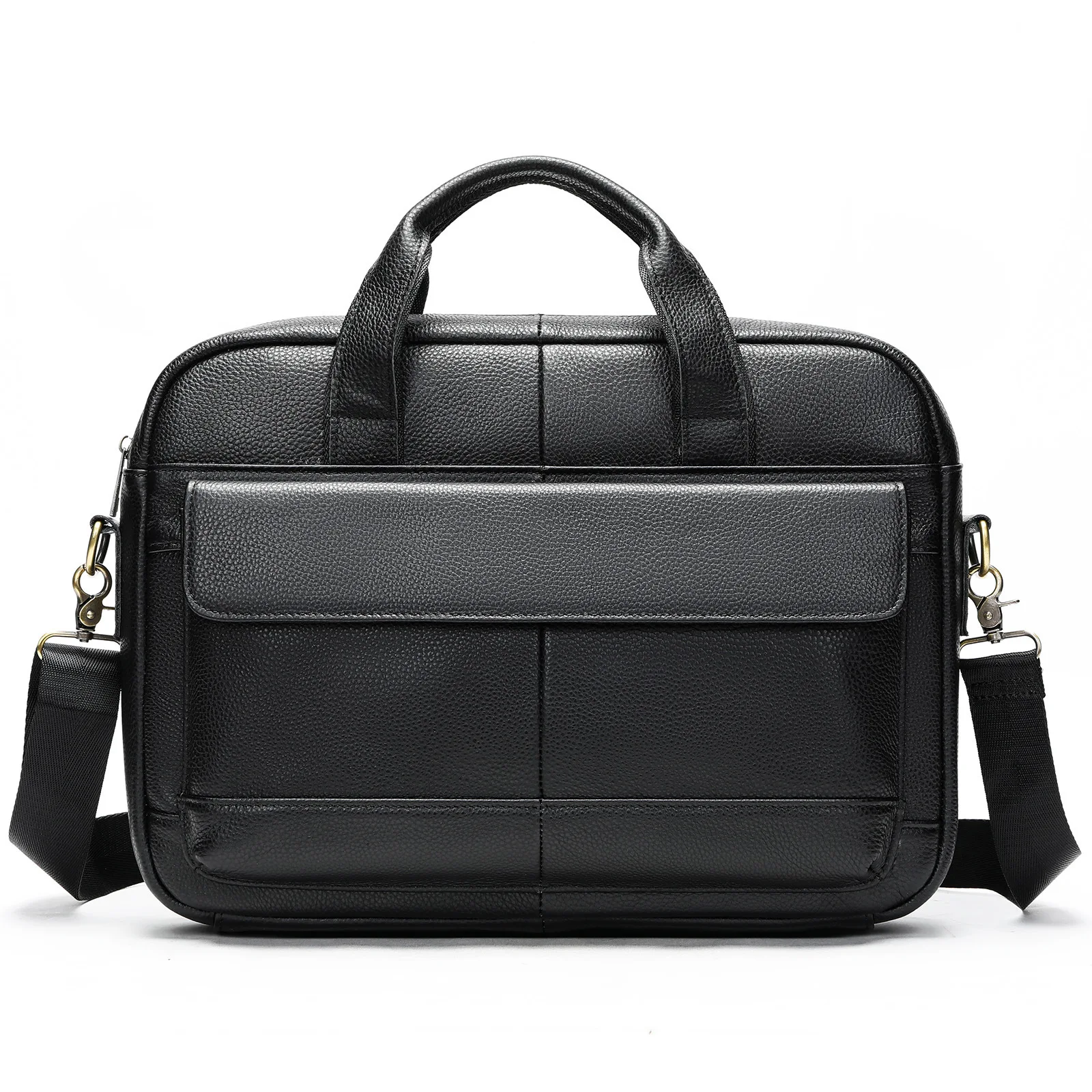 Men Genuine Leather Briefcase Handbag Business Shoulder Bag Large Capacity Laptop Messenger Bag Office Work Satchel For Male