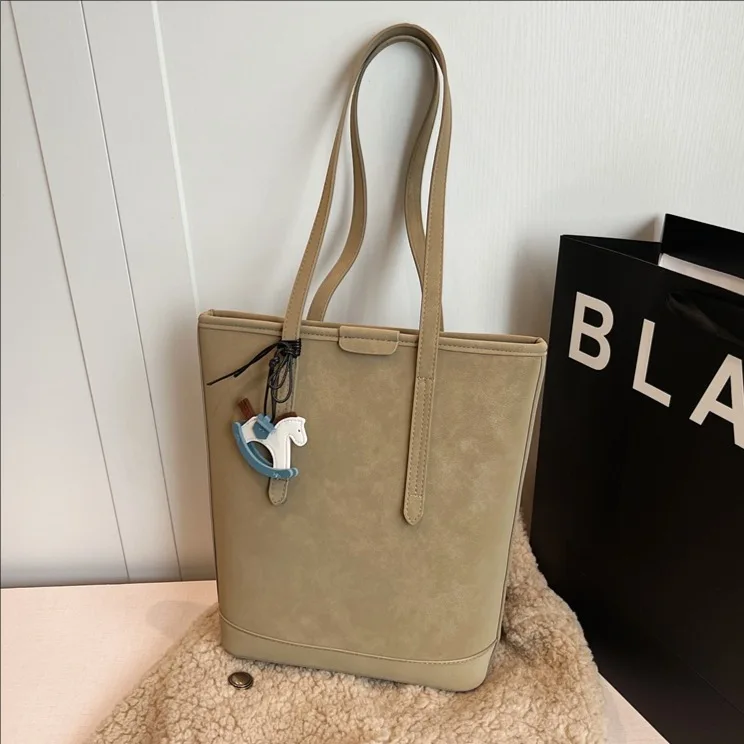 

Vintage Soft Tote Bag for Women Large Capacity Fashion Shoulder Bag Designer Luxury Stylish Crossbody Bag High Quality