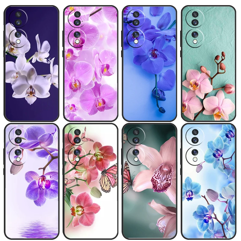 Orchid Flowers Colorful For Honor X8 X9 50 70 Phone Case For Huawei P30 Pro P50 P40 P20 Lite Nova 5T P Smart 2021