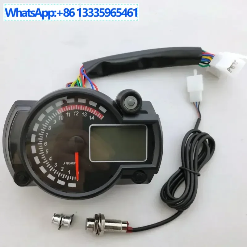 

2PCS Waterproof LCD Modified Instrument Motorcycle Speedometer Digital Odometer Speed Meter 182 Modified