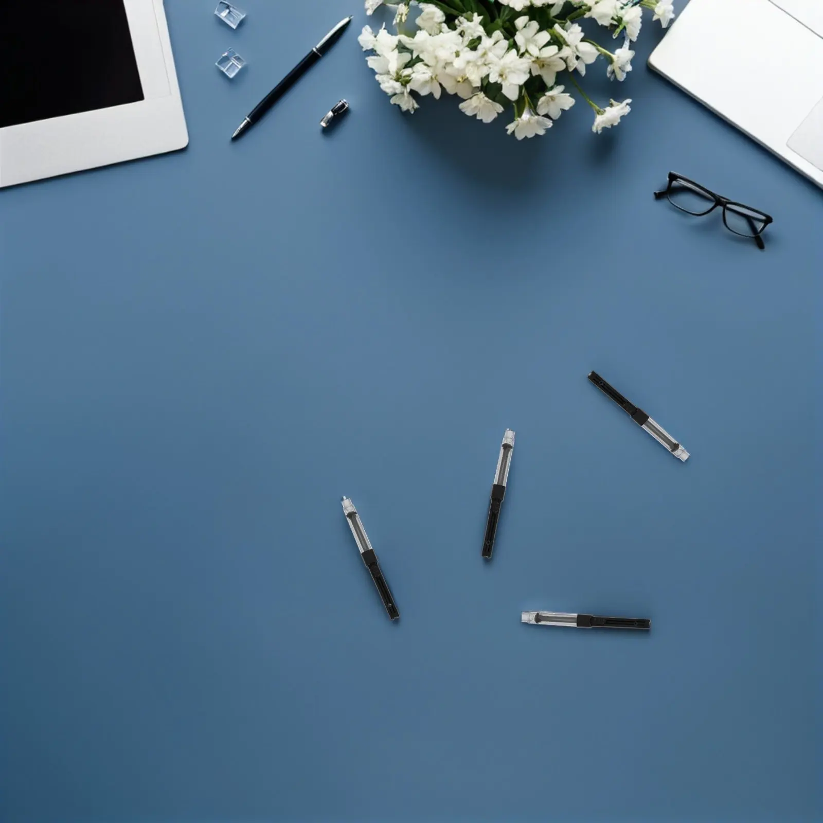 

50 шт. пластиковых перезаправляемых картриджей-конвертеров для перьевых ручек, инструмент для точного заполнения чернил, аксессуары для ремонта перьевых ручек