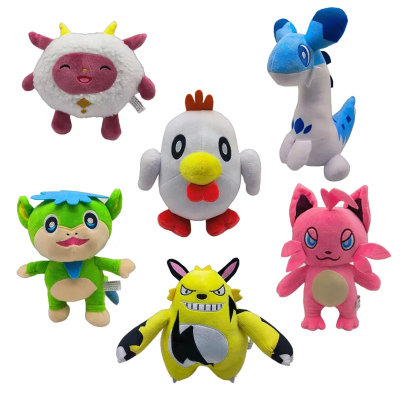 Image of 20-26cm Palworld Spiel-Plüschtier Cattiva Kawaii Kuschelkissen Desktop-Ornament Geburtstagsgeschenk