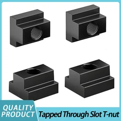 1-20pcs Tapped Through Slot T-nut M6 M8 M10 M12 M14 M16 M18 M20 Grade 10.9 Black Oxide Finished Carbon Steel Slot T-Nut DIN508