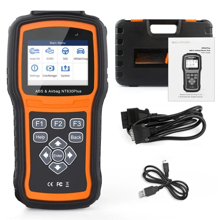 NT630 Plus OBD2 Car Scanner, Engine Check ABS SRS Airbag SAS Reset