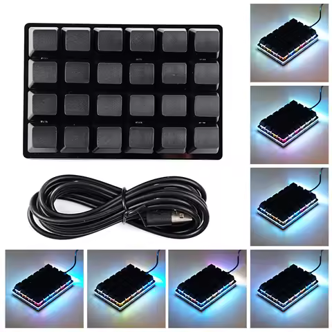 24 Key Mini USB Macro Custom Mechanical Keyboard Gaming Keyboard Sayo Device Shortcut Programmable Keypad