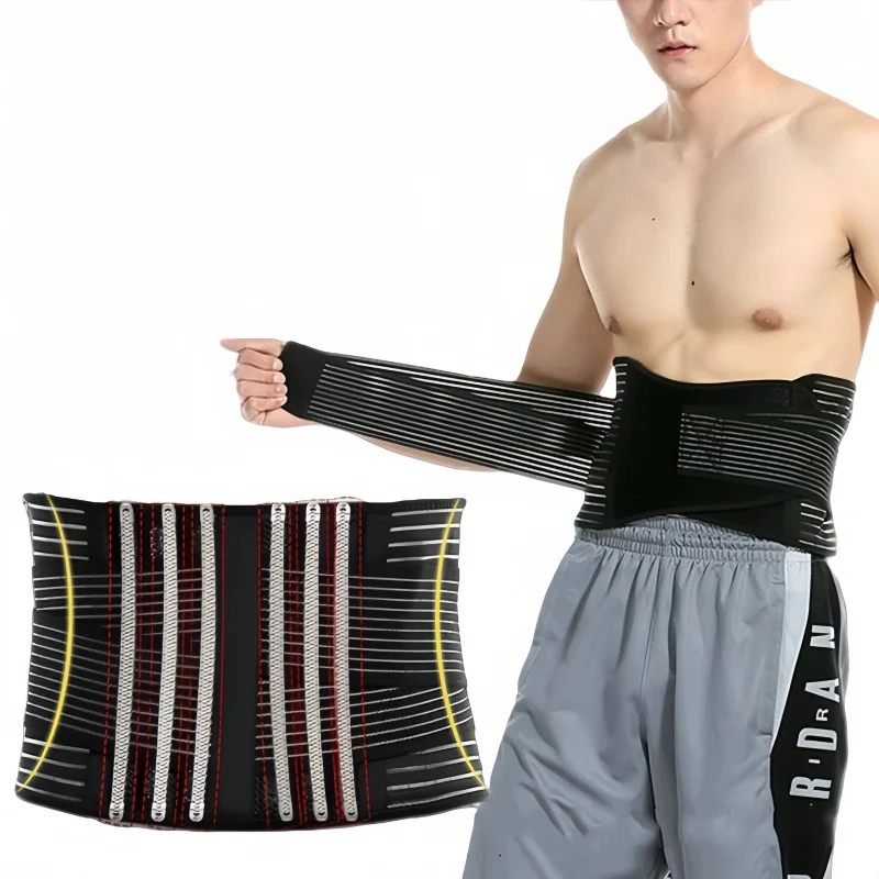 Back Braces for Lower Back Pain Relief with 6 Stays Breathable Back Support Belt for Men Women Anti-skid Lumbar Support Belt
