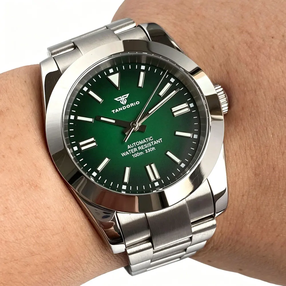 Tandorio Fashion 36/39mm Sapphire Glass 20ATM Stainless Steel Luminous Automatic Miyota8215 Asia2824 Men Mechanical Wristwatch
