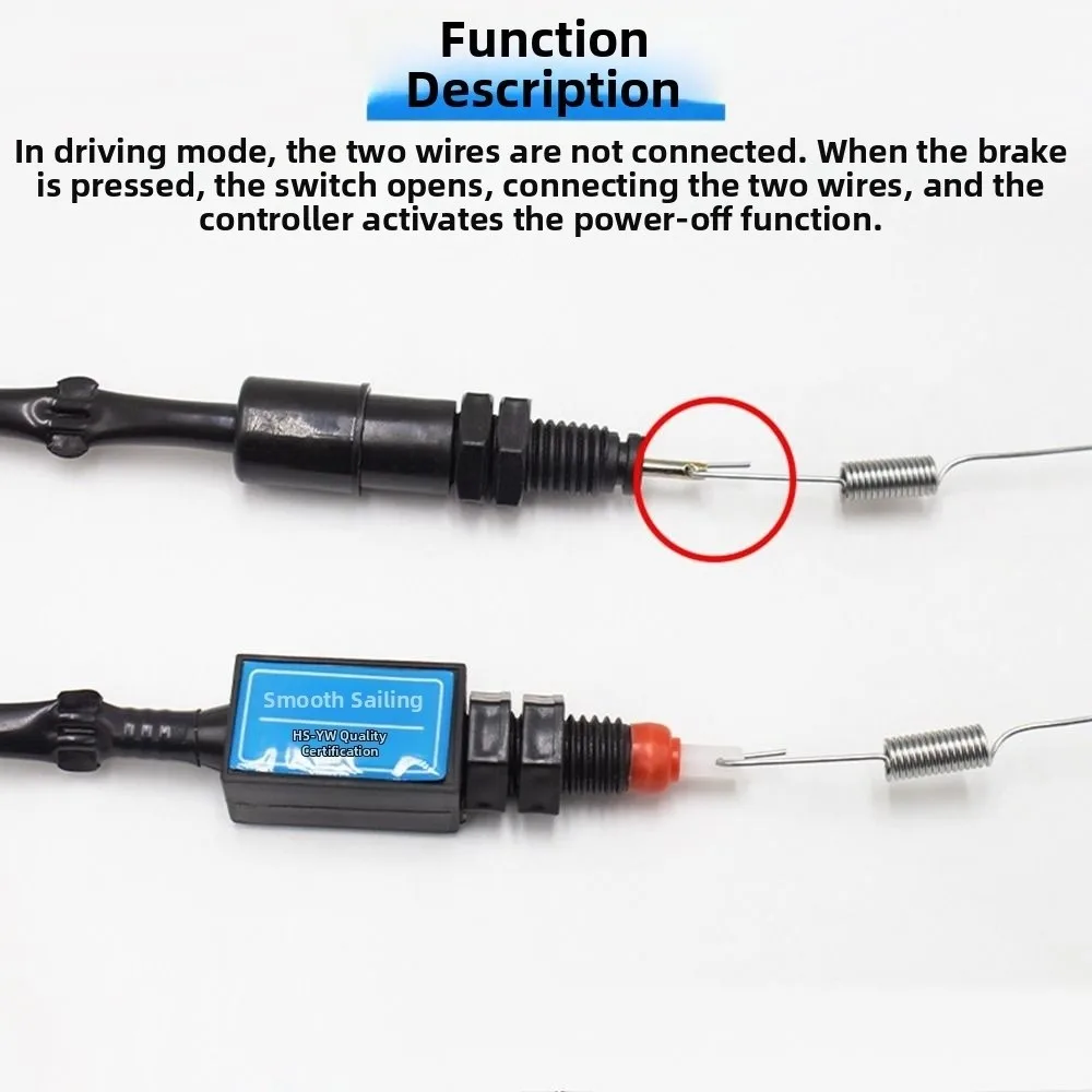 Universal Electric Bike Brake Power-off Switch Waterproof 2Styles Motorcycle Switches Replacement Part
