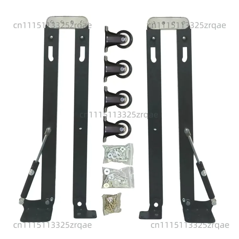 Stainless Steel / lron Down Folding Table Hardware Accessories Invisible Desk Mechanism Retractable Hidden Bar Hinge Connector
