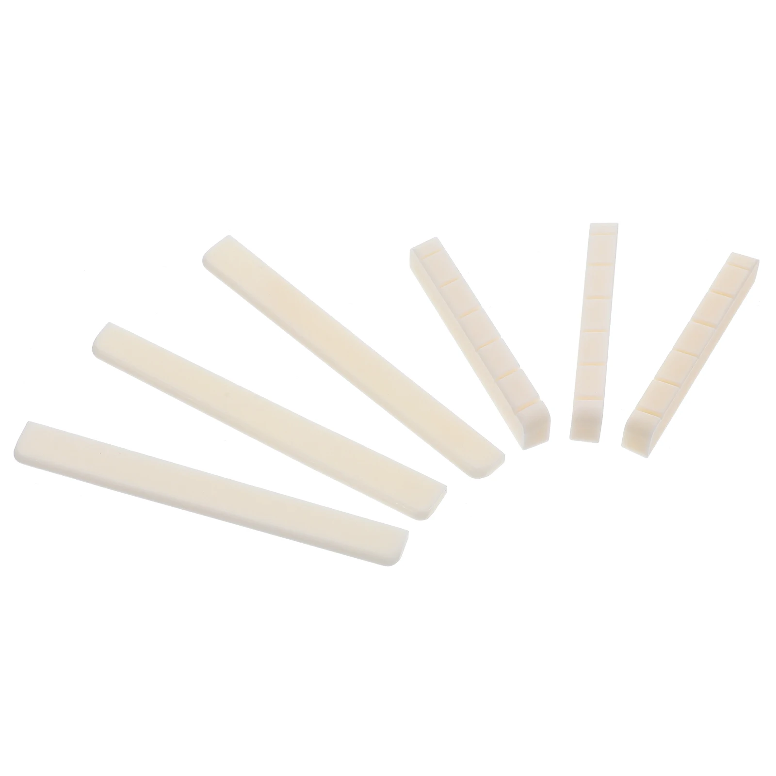 

3 Pairs Guitar Bridge Saddle Beef Bone Nut Accessories Acoustic Classical Folk Guitar String Instrument Parts Replacement