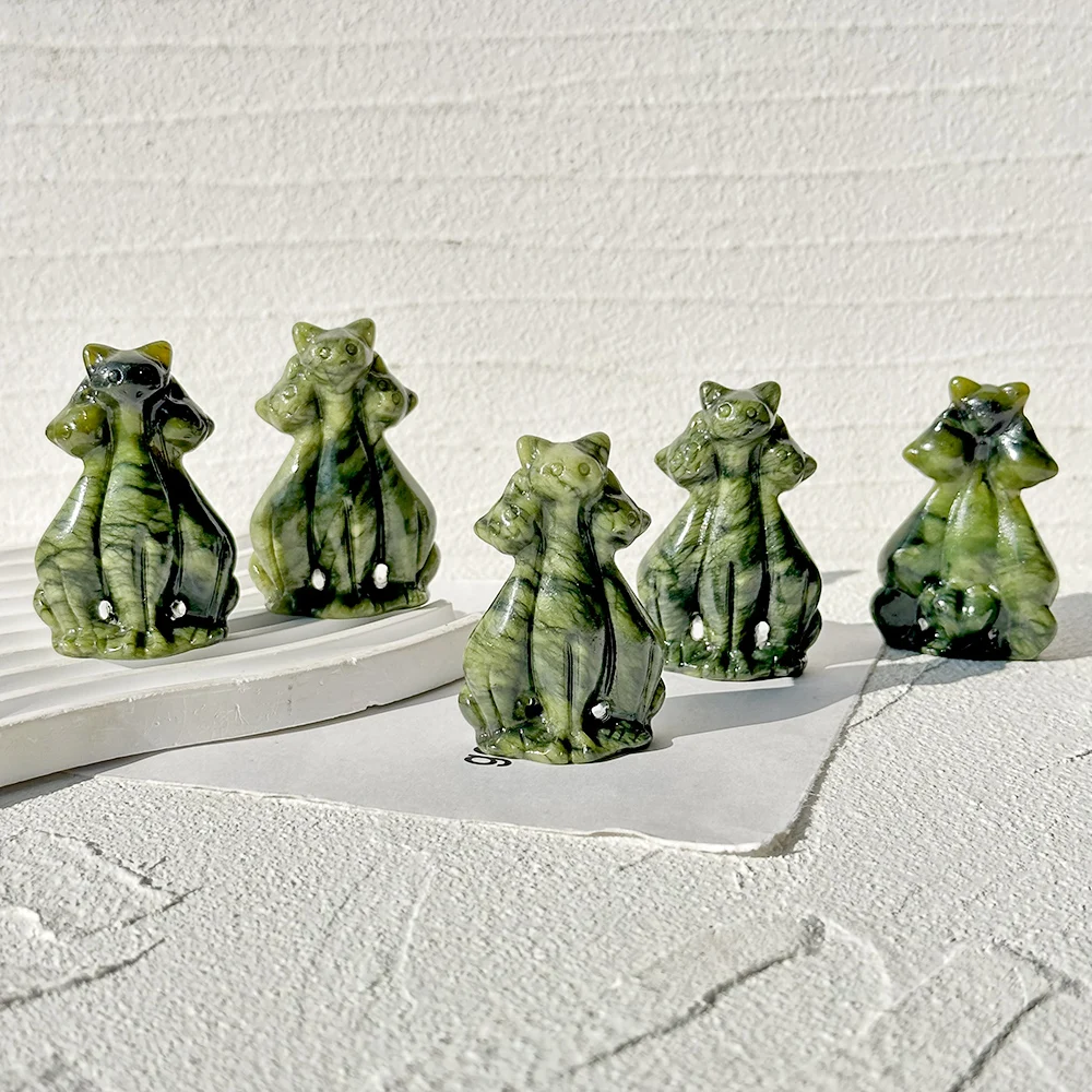 Figurine d'animaux en jade Xiu - Art Craft Cat avis et prix