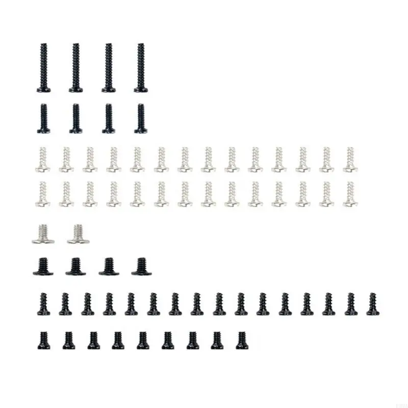 F3MA Replacement Accessories Part Game Console Full Set Screws Metal Screws 67Pcs/set