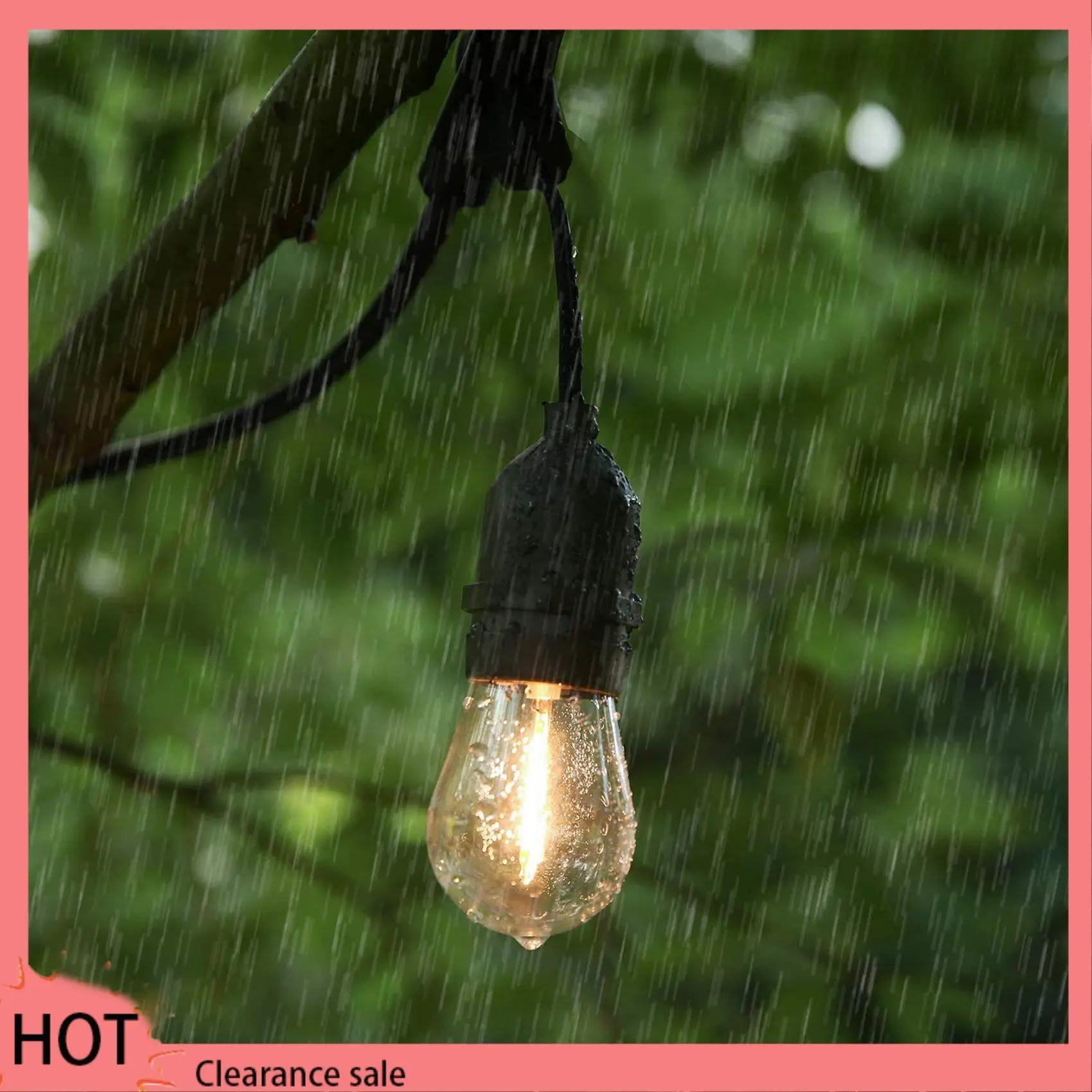 

A88Z 48 Pack 3V LED S14 Replacement Light Bulbs, Shatterproof Outdoor Solar String Light Bulbs, Warm White