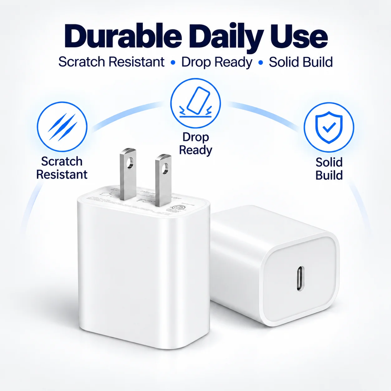 Usb Charger - 1-2 قطعة، شاحن حائط USB-C بقوة