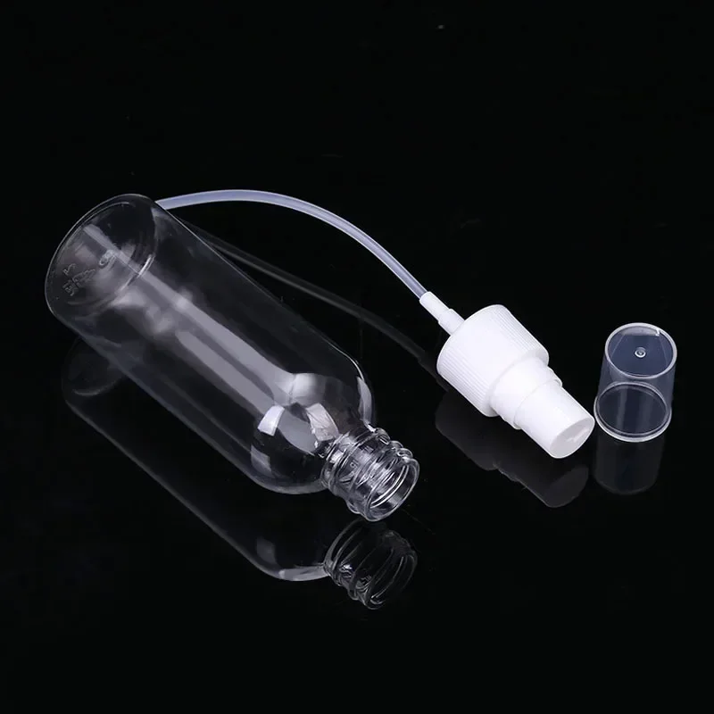 50Pcs/Lot 10-100ml Transparent Spray Bottle With Funnel Portable Perfume Sample Bottles Cosmetic Water Containers Atomizer