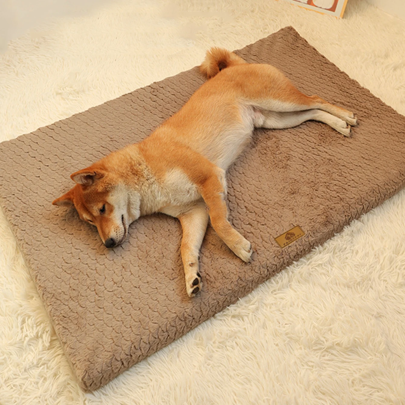 

Dog Bed Detachable Neck Guard Dog Sleeping Mat Soft Full Cat Kennel Four Seasons Beds Warm Elastic Pet Dog Sofa Breathable Mats