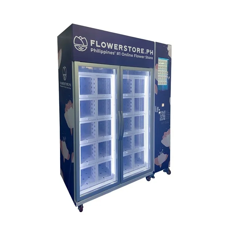 FL Custom 2026 New Advanced Floral Vending Machine With Refrigeration, Digital Display & Remote Restocking Notification