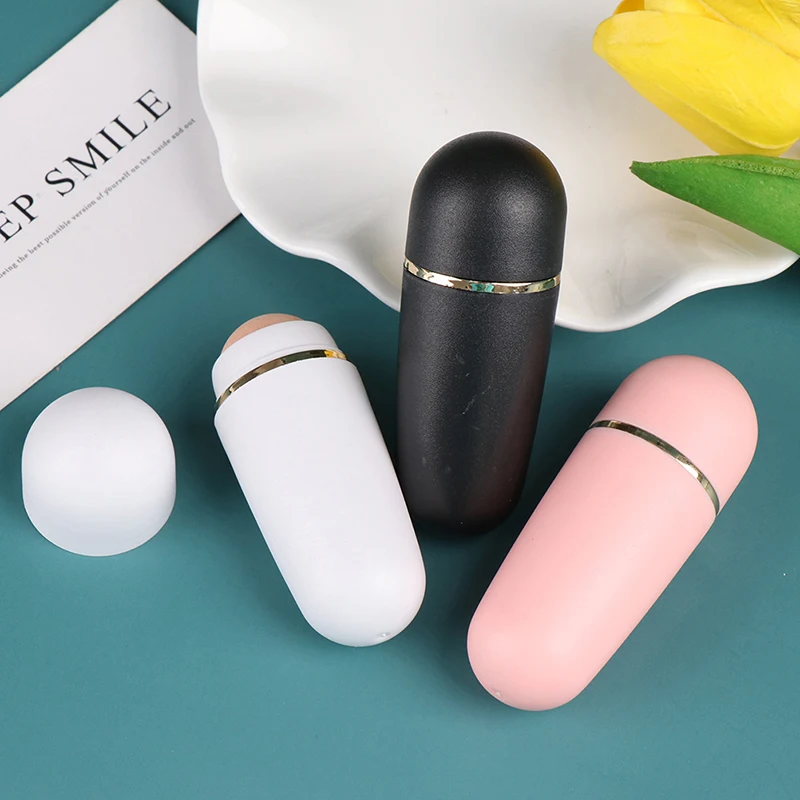 Face Oil Absorbing Roller Volcanic Stone Blemish Remover Face T-zone Oil Removing Rolling Stick Ball Summer Face Shiny Changing