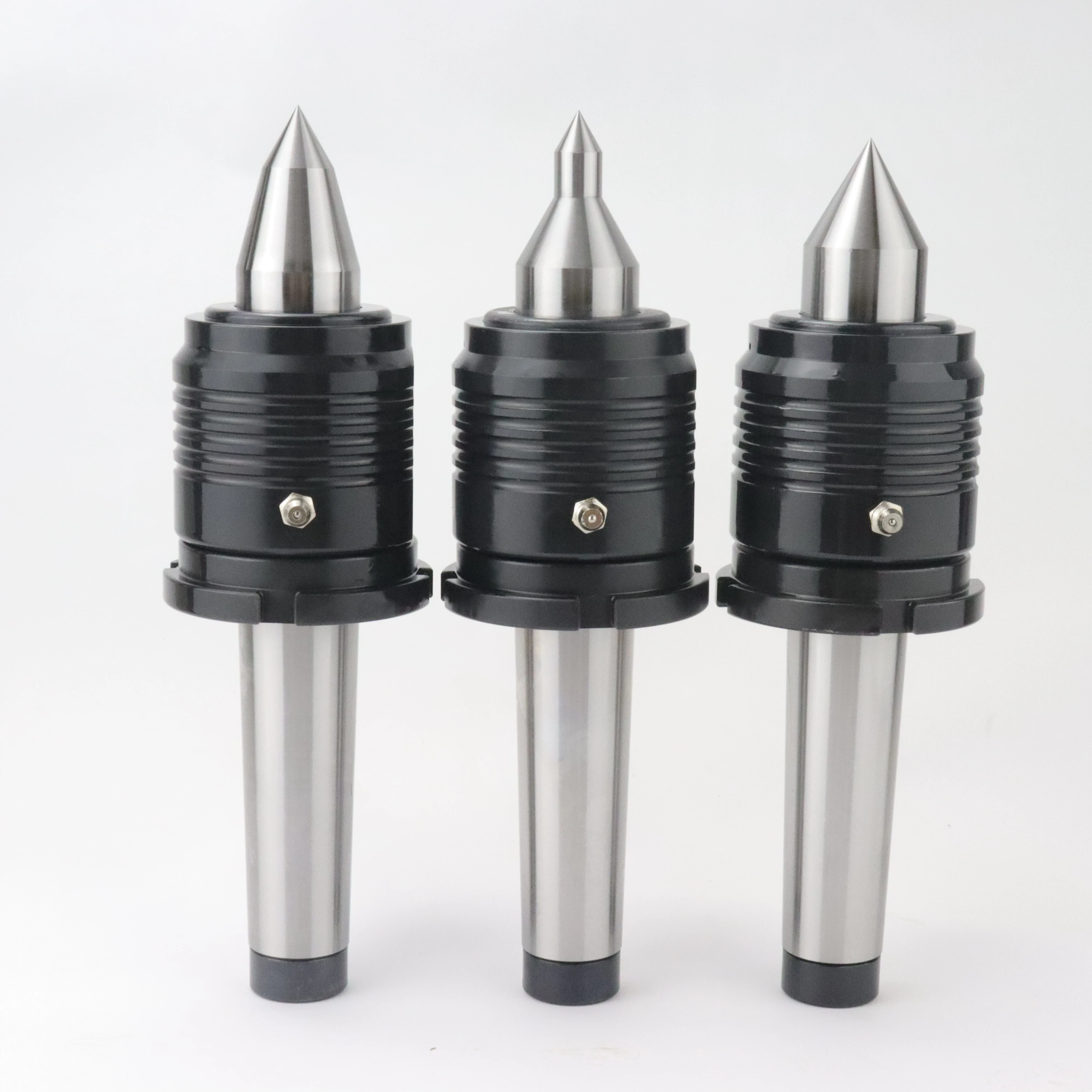 Hydraulic tailstock rotary center, high-speed shockproof Morse 45# CNC lathe, high-precision back taper nut live center