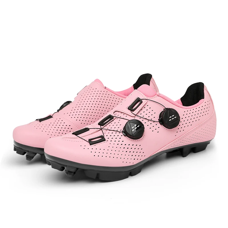 MTB Cycling Shoes women Cleat Shoes Cycling Sneaker pink Bicycle Shoes Speed Racing Lock Mountain Bike Outdoors Sports Shoe