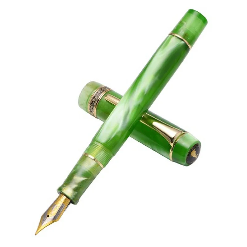 

A+ Kaigelu 316A Green Celluloid Fountain Pen, Iridium EF/F/M Nib Writing Gift Pen