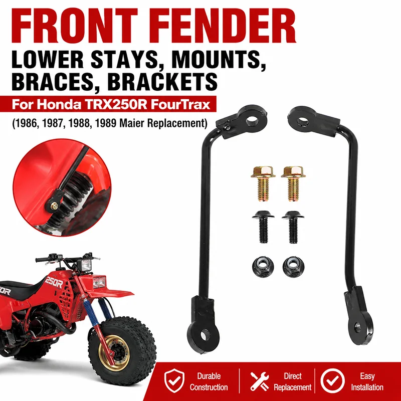 フロントフェンダーロアステー、マウント、ブレース、ブラケット-ホンダ-trx250r-fourtrax-1986、1987、1988、1989-マイヤー交換品