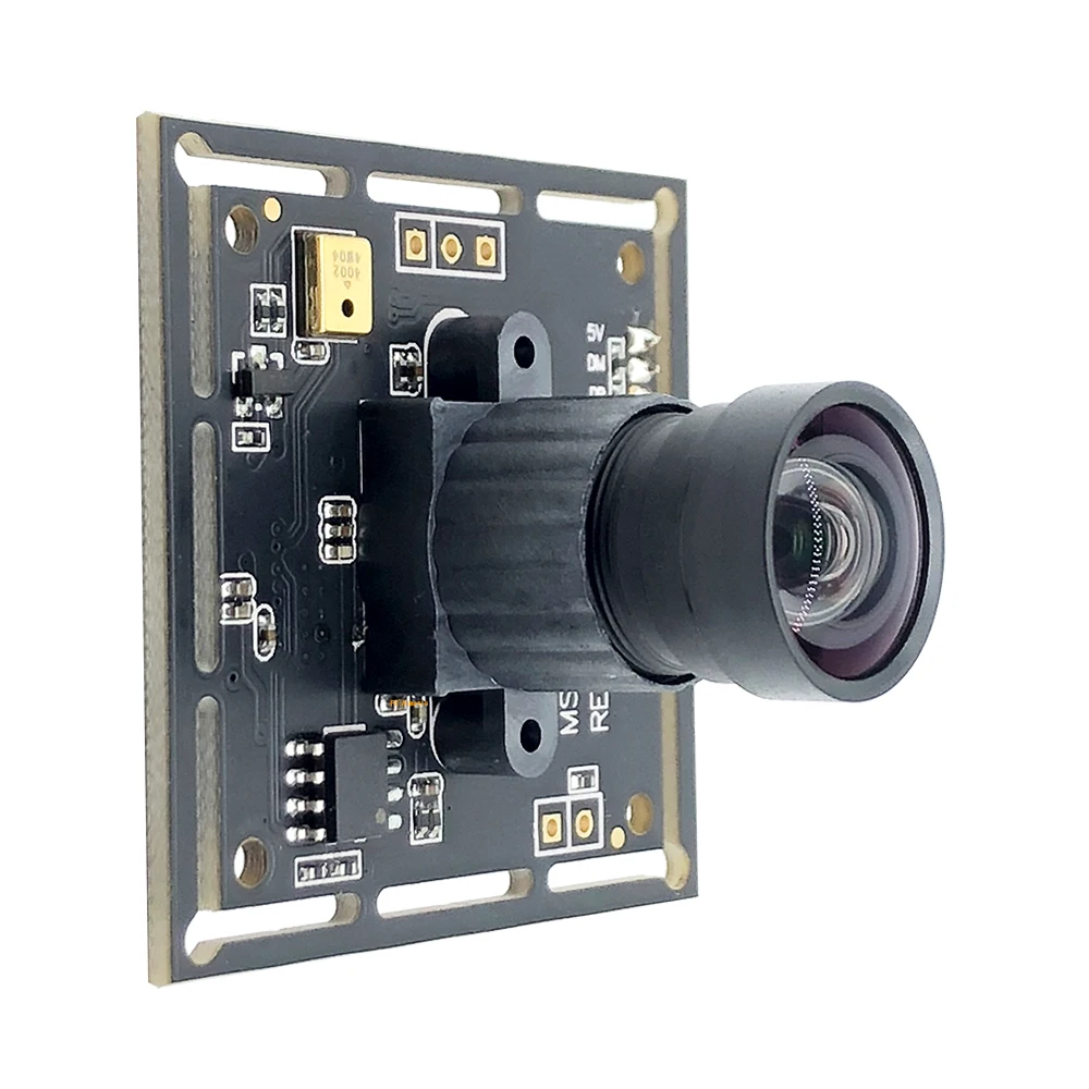 No Distortion CCTV Webcam Industrial Pure Physical HD 500W UVC 2592*1944 30FPS USB Camera Module Microphone Windows Linux