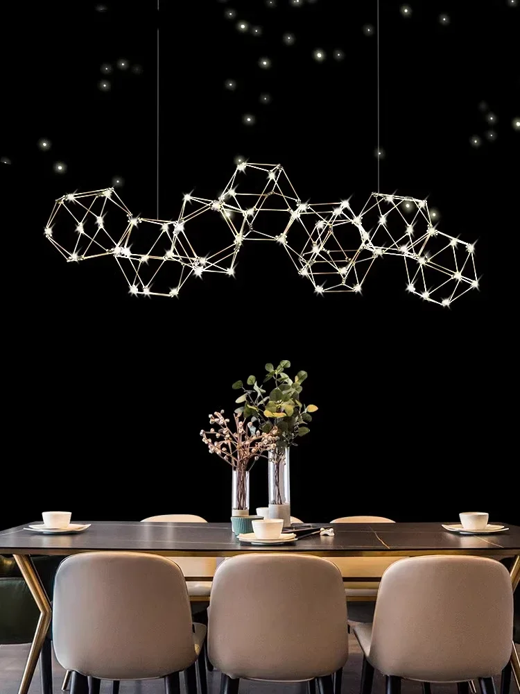 

Restaurant chandelier firefly minimalist light luxury