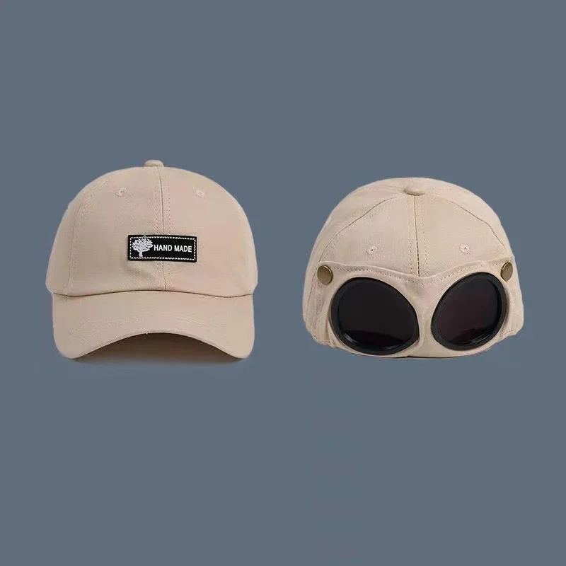 2026 Neue Mode Pilotenmütze Sommer Persönlichkeits-Brillen-Baseballkappe Unisex Trend Sonnenbrillen-Baseballkappe – Detail 3