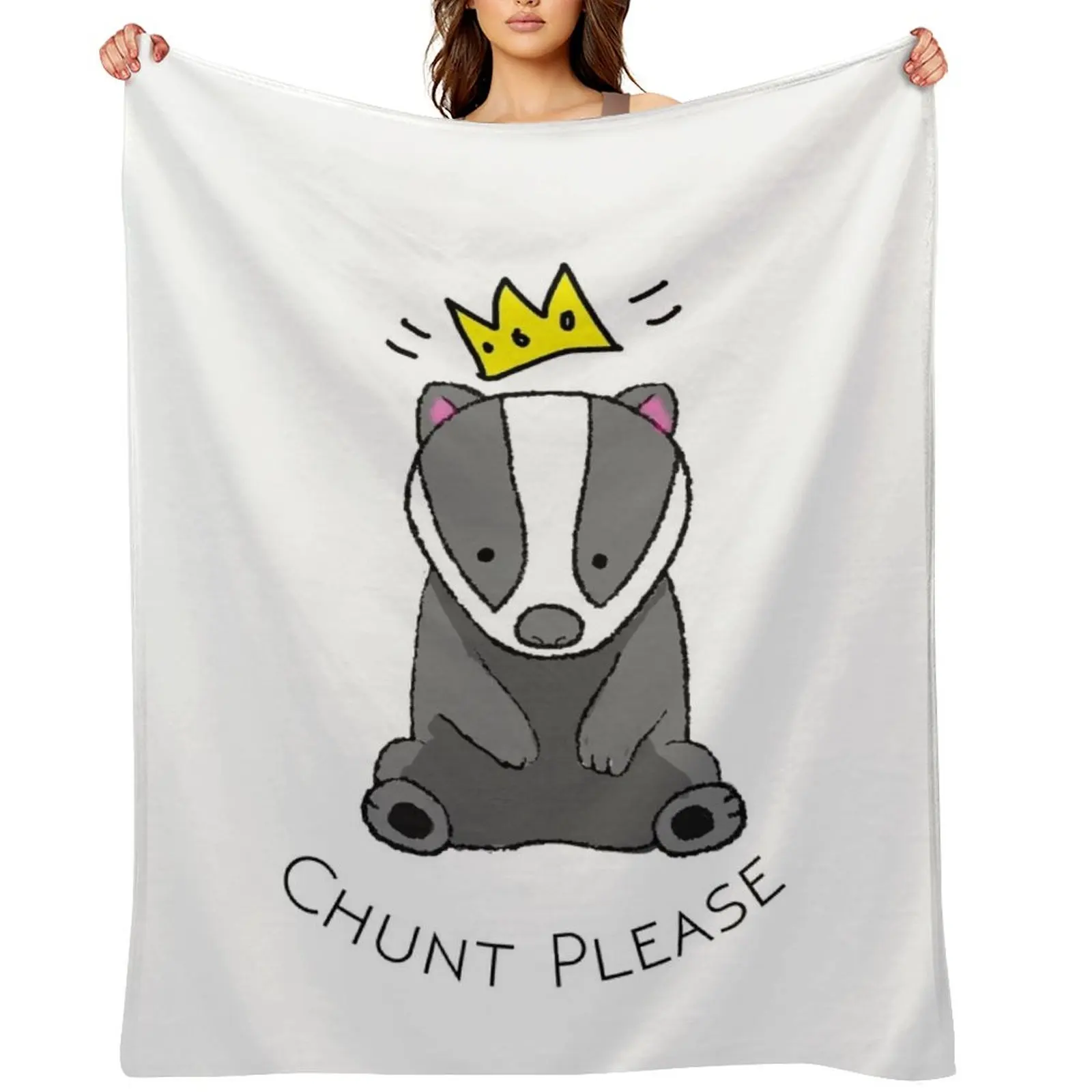 

Chunt Please Throw Blanket Beach for babies Plush funny gift Blankets