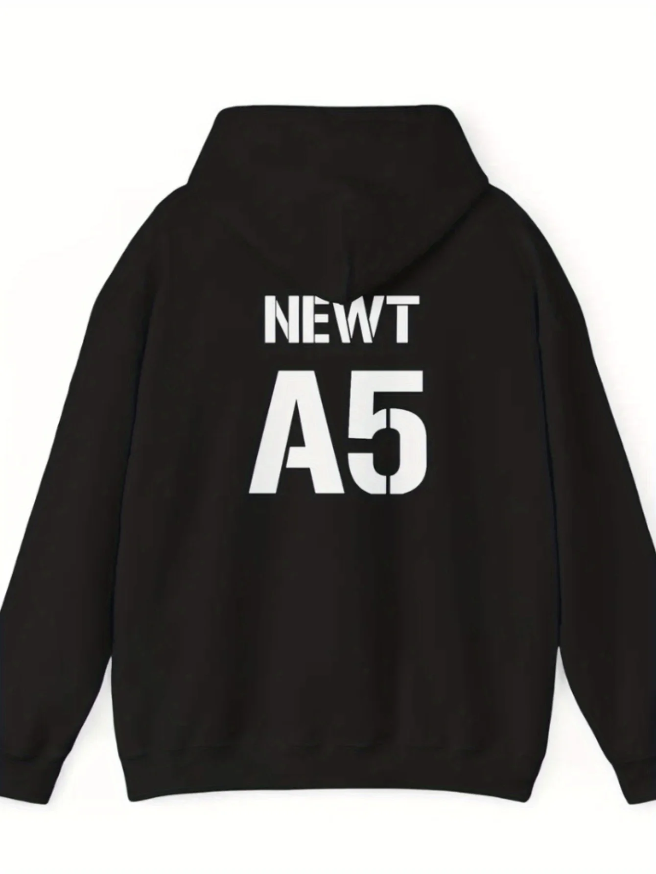 Urban Cool Men's Loose Hoodie with Bold Letter and Number Print - Street Fashion, Simple and Elegant, Versatile for Daily Use