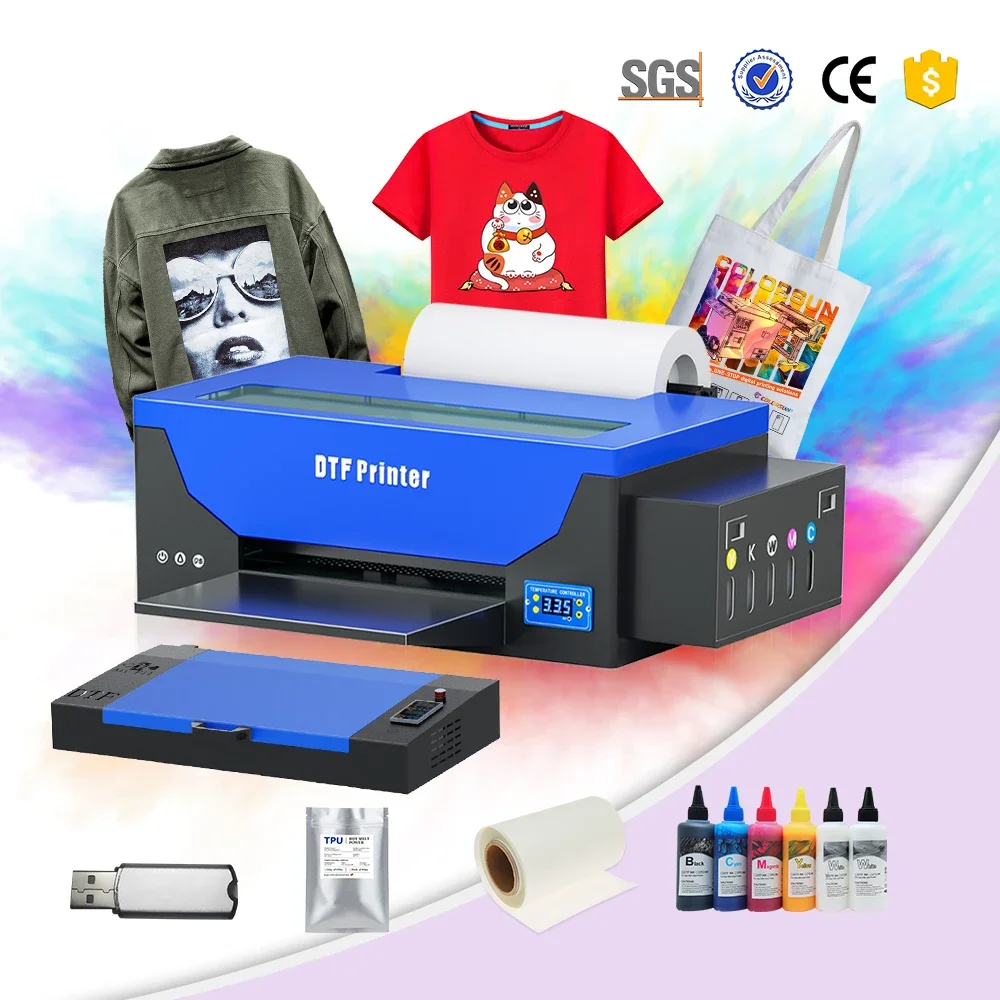 Most popular hot sell home use machine A3 roll dtf film printer t shirt printing machine R1390 L1800 inkjet printer DTF